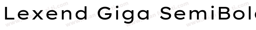 Lexend Giga SemiBold字体转换